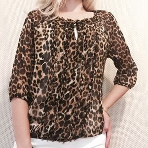 Express Leopard Blouse